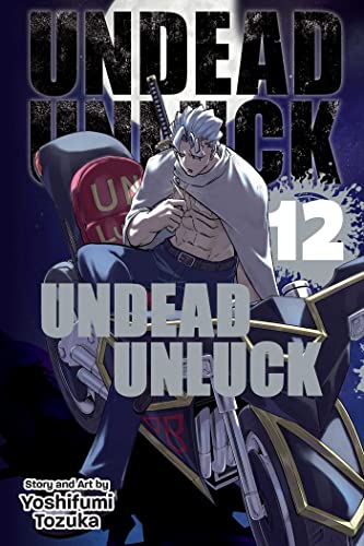 Manga volume 12 cover featuring a man with silver hair and a motorcycle.