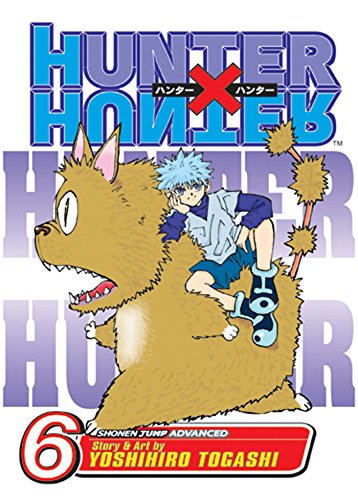 Manga cover featuring a boy with blue hair riding a large, furry brown creature.