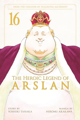 Manga volume 16 cover: a smiling, crowned man in regal attire.