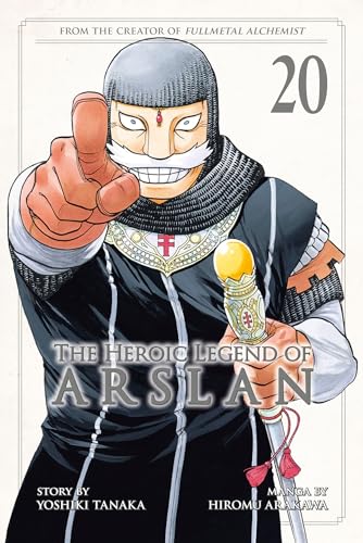 Manga volume cover: armored man pointing, text “The Heroic Legend of Arslan 20”.