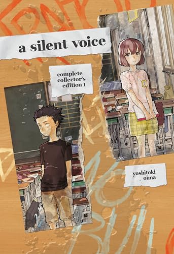 Manga cover with two young people in a classroom setting.