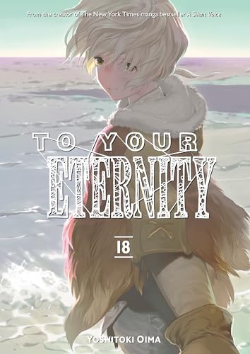 Manga volume 18 cover: a young person with white hair in a snowy landscape.