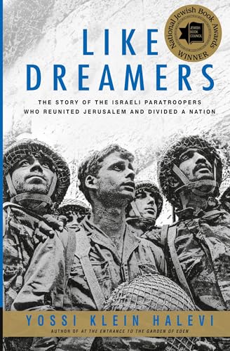Book cover: “Like Dreamers” featuring young Israeli paratroopers in uniform.