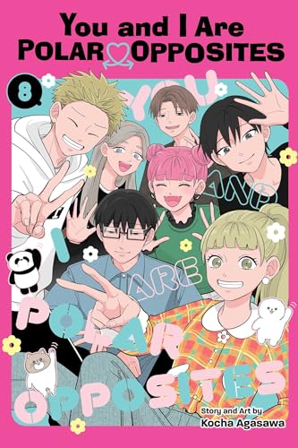 Manga cover with a group of young people smiling and making peace signs.