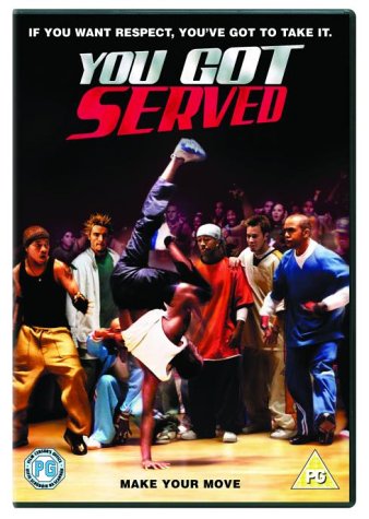 DVD cover for "You Got Served" featuring dancers in action.