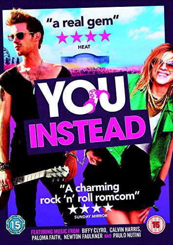 DVD cover for You Instead featuring a man and woman handcuffed together at festivals.