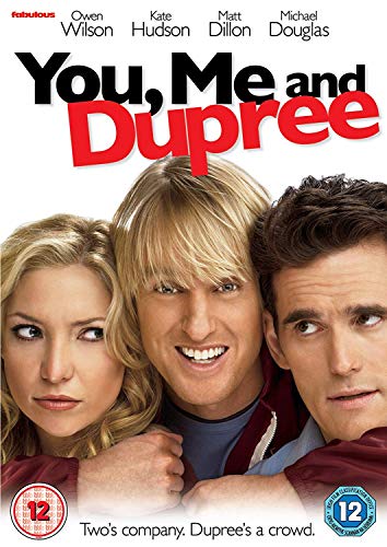 DVD cover for "You, Me and Dupree" featuring three actors' faces.