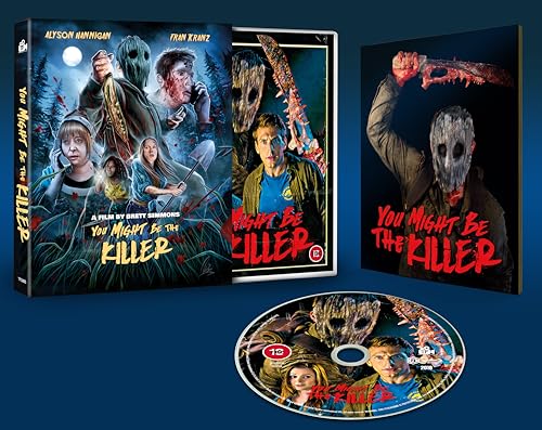 You Might Be The Killer" Blu-ray case with horror imagery and disc.