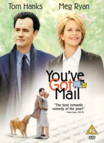 “You’ve Got Mail” DVD cover with Tom Hanks, Meg Ryan, and a dog.