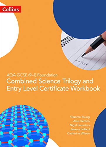 Orange and blue science workbook cover with pen and notes imagery.