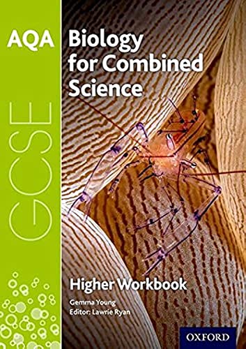Green and brown textbook cover with a shrimp image, titled "AQA Biology".