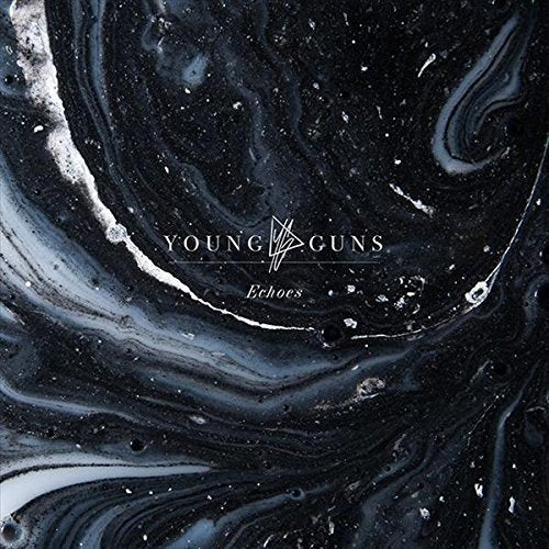Young Guns album cover, "Echoes", featuring a black and white marbled design.