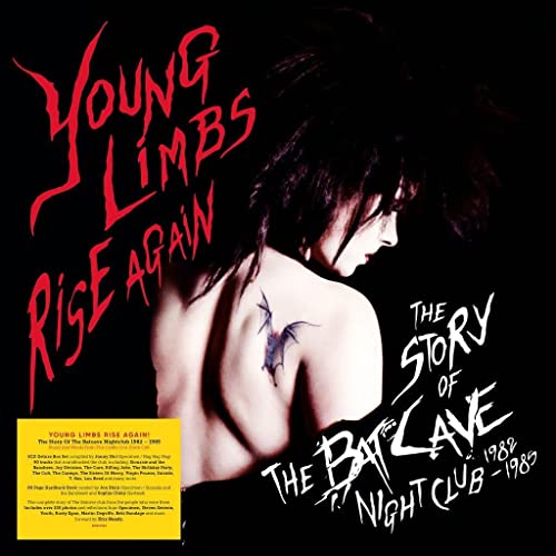 CD cover: Back view of a person with a bat tattoo, red text.