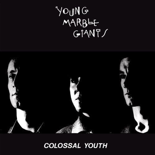 Black and white album cover featuring three shadowed faces, "Colossal Youth" text.