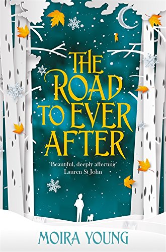 Book cover: "The Road To Ever After" with winter forest scene.