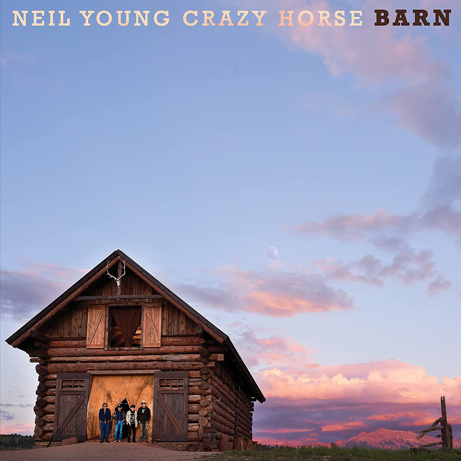 Album cover for Neil Young & Crazy Horse’s “Barn” featuring a rustic barn.