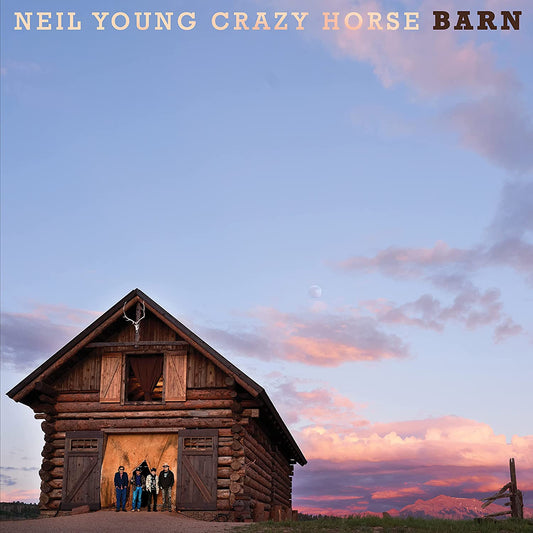 Album cover for Neil Young & Crazy Horse’s “Barn” featuring a rustic barn.