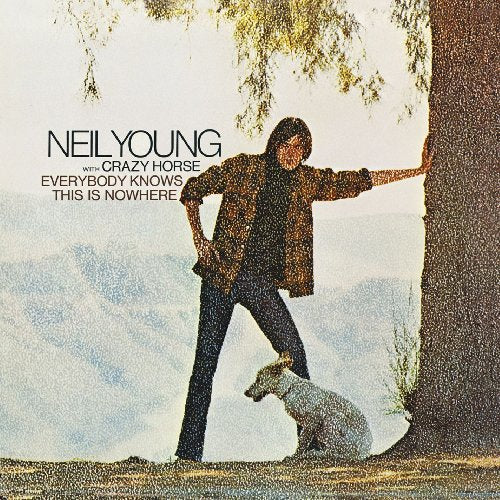 Neil Young album cover: a man with a horse and a goat.