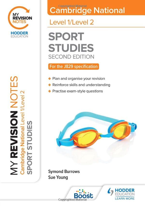 Book cover: “My Revision Notes” for Cambridge National Sport Studies.