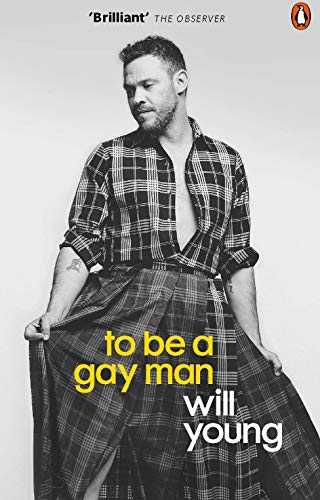 "Book cover featuring a black and white photo of Will Young in a plaid shirt."