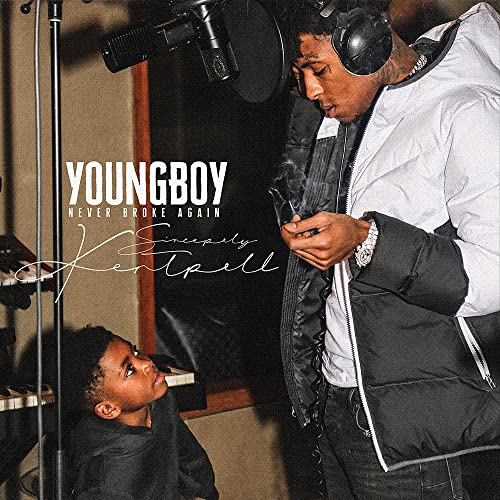 YoungBoy Never Broke Again album cover featuring a rapper with a microphone.