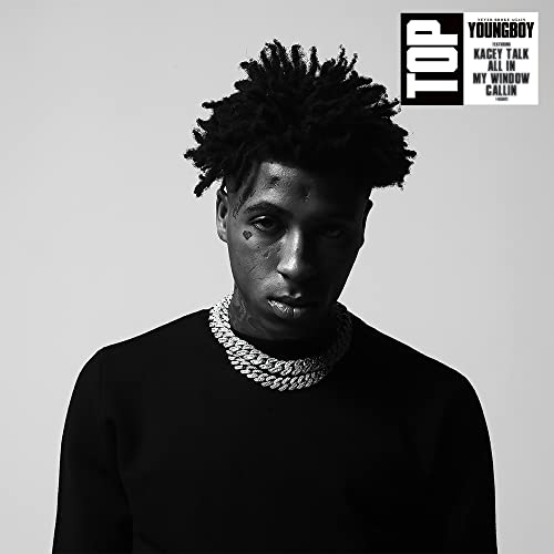 Black and white album cover featuring Youngboy Never Broke Again.