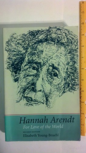 Book cover with sketched portrait of Hannah Arendt and title text.