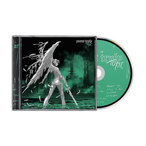 CD case and disc featuring a winged figure in a green-tinted landscape.