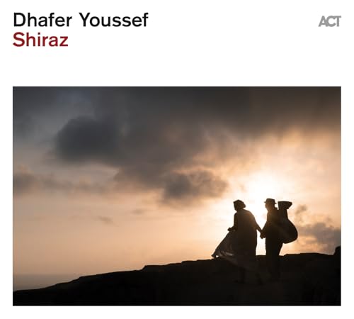 Album cover for Dhafer Youssef’s “Shiraz” featuring silhouetted figures.