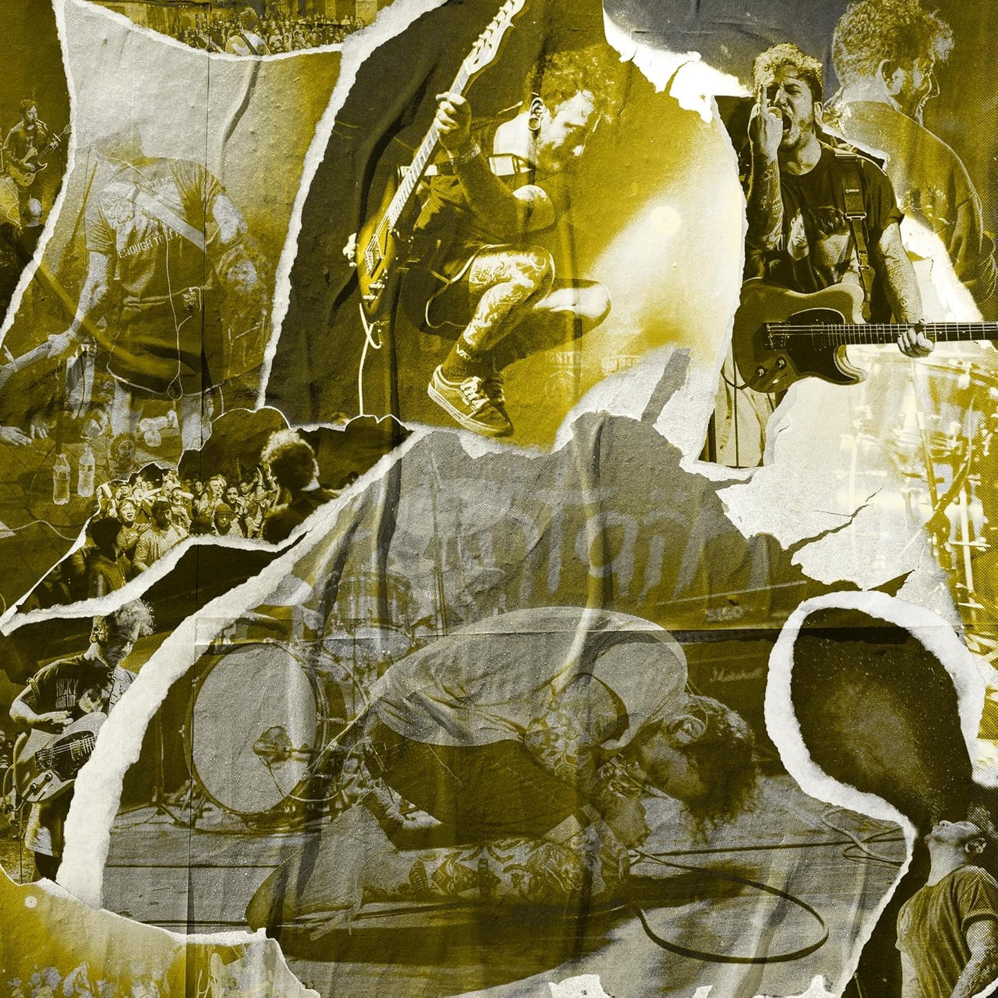 Vinyl record cover featuring dark, abstract artwork with the band and album title text.