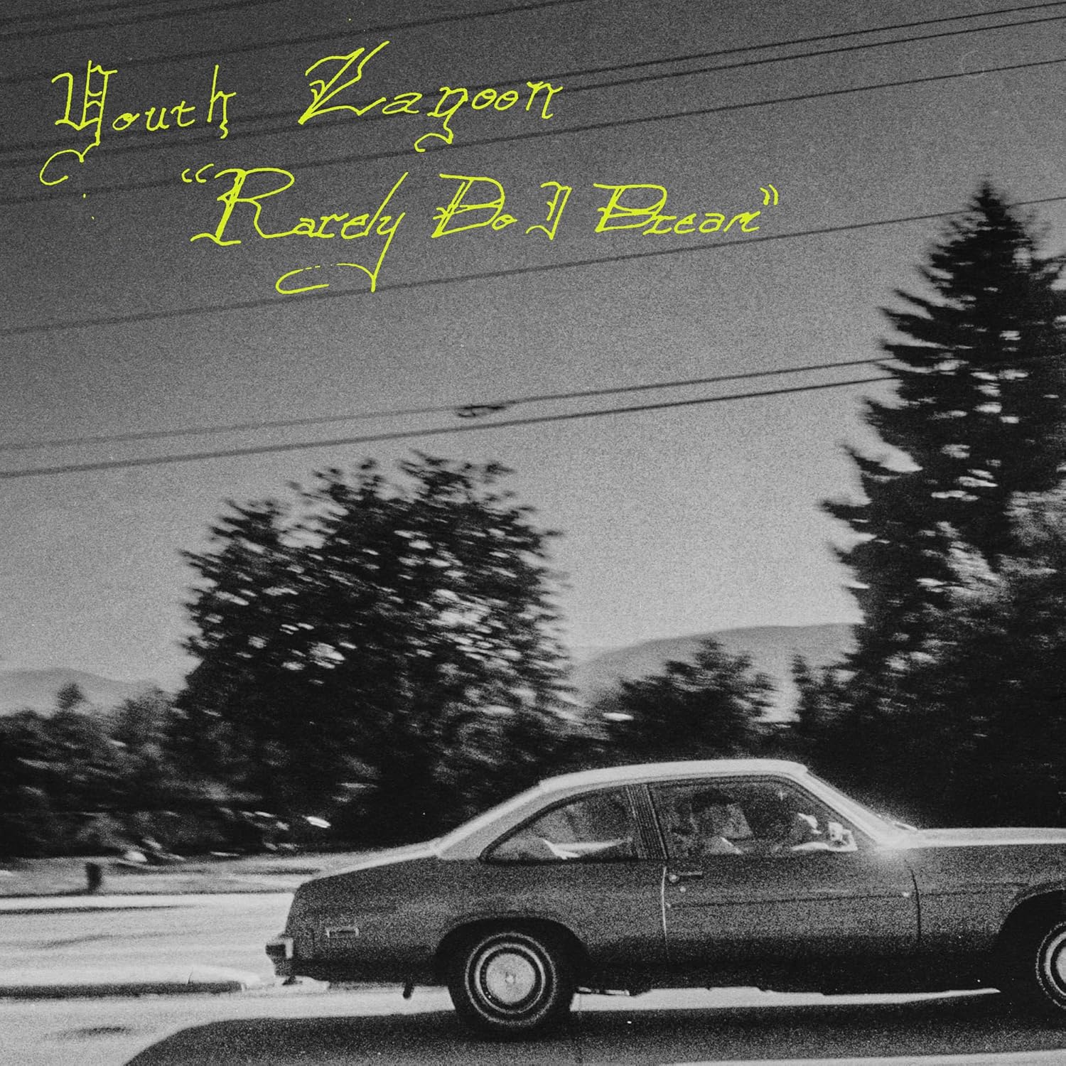 CD cover for Youth Lagoon’s “Rarely Do I Dream” with a car.