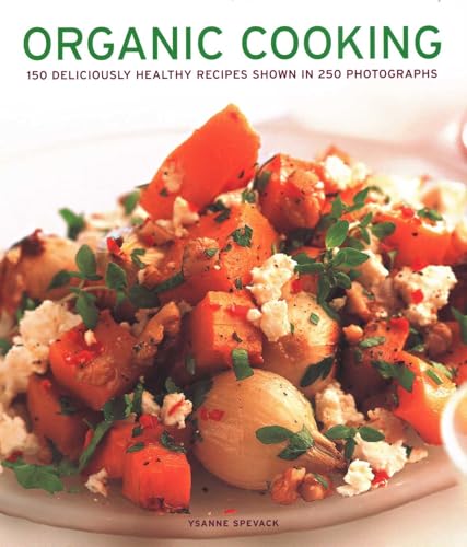 Cookbook cover with roasted root vegetables and the title “Organic Cooking”.