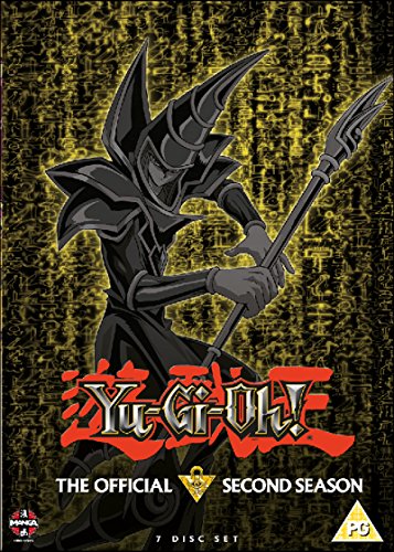 Yu-Gi-Oh! Season 2 DVD cover featuring a dark, armored figure with a staff.