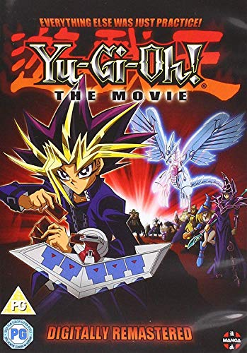 Yu-Gi-Oh! The Movie DVD cover featuring Yugi Muto, monsters, and a PG rating.