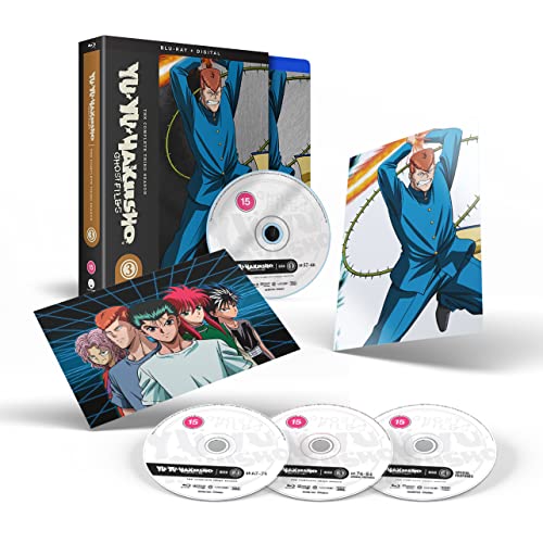 Yu Yu Hakusho Season 3 Blu-ray box set with discs and character art.