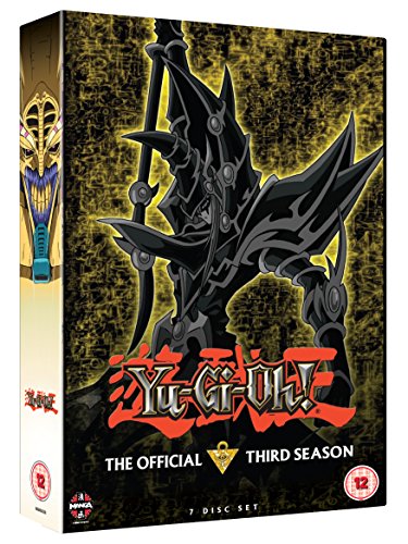 Yu-Gi-Oh! Season 3 DVD cover featuring a dark, armored figure.