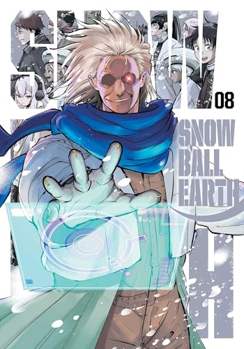 Manga volume cover: man with glowing hand holding a digital cube.