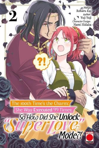 Manga cover: man embracing a surprised woman, roses falling around them.