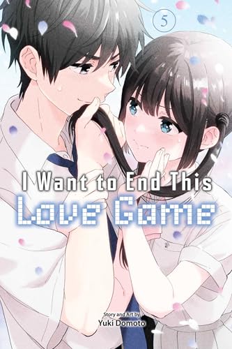 Anime-style cover of a young man and woman close together with floating petals.