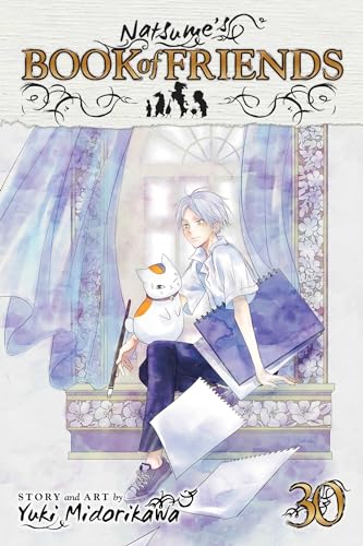 Manga cover: boy and cat by a window, book in hand.