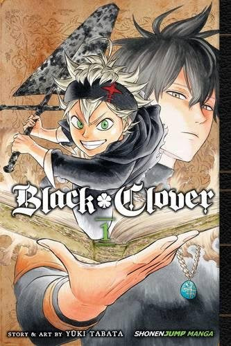 Manga cover featuring Asta and Yuno with a large sword and open magic book.