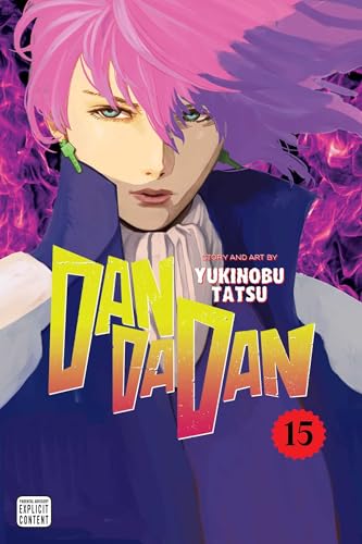 Manga cover featuring a character with pink hair against a purple flame background.