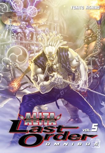 Battle Angel Alita Last Order Vol. 5" omnibus cover with cyborgs fighting.