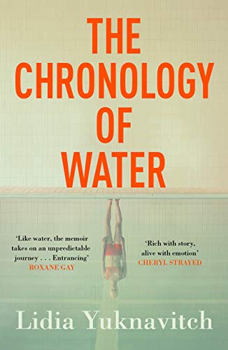 Book cover showing a swimmer diving into a pool with title text above.