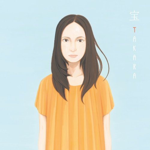 An illustration of a woman with long dark hair wearing a yellow shirt.