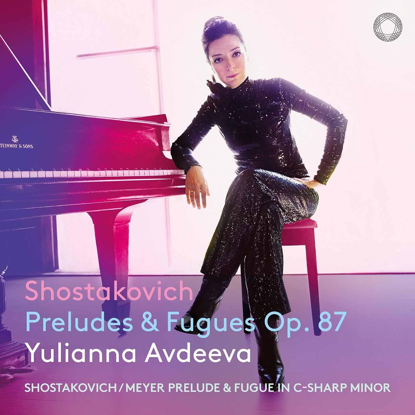 CD cover featuring pianist Yulianna Avdeeva and a Steinway piano.