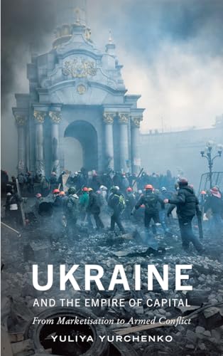 Book cover depicting Ukrainian protests in front of a neoclassical building.