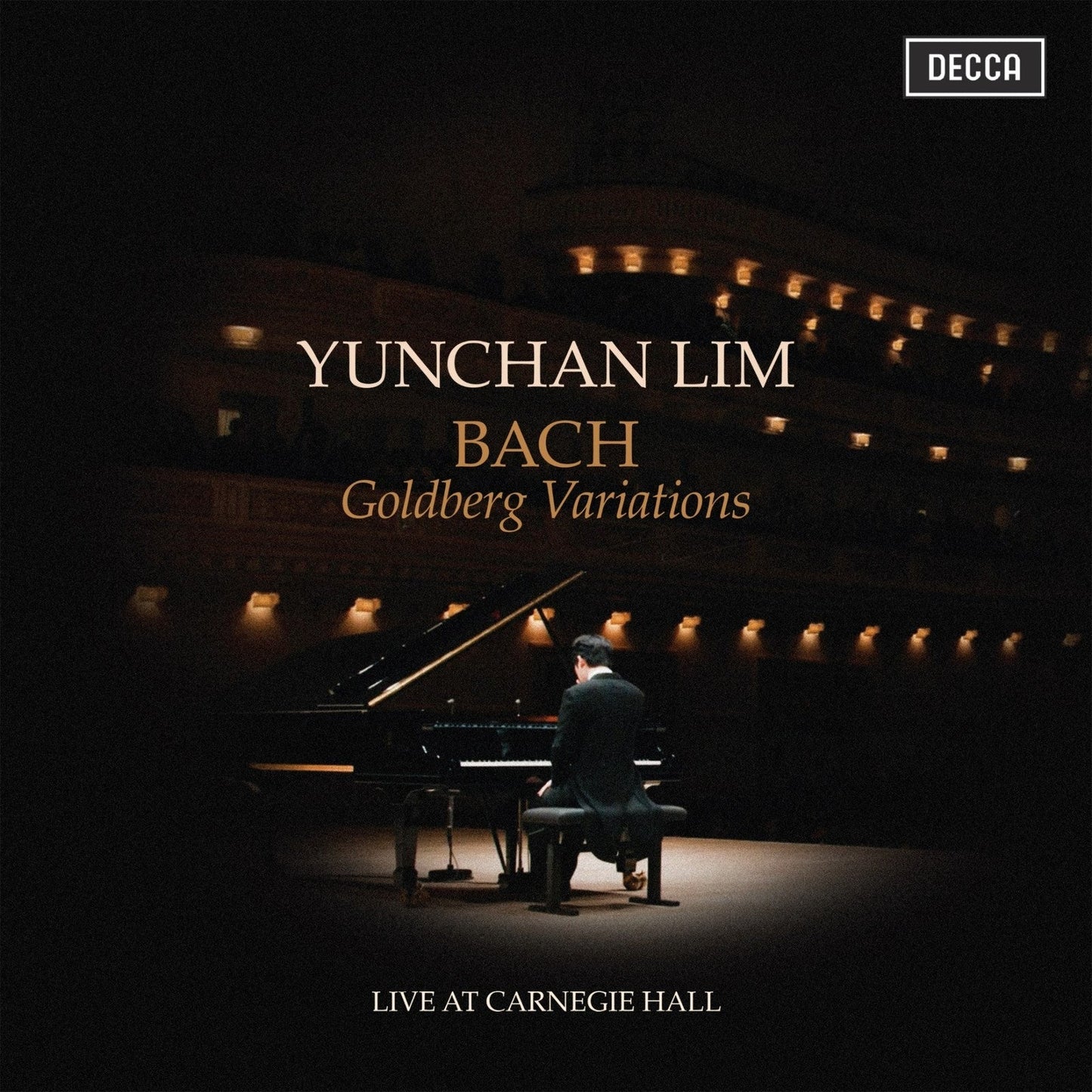 CD cover: pianist Yunchan Lim performing at Carnegie Hall.