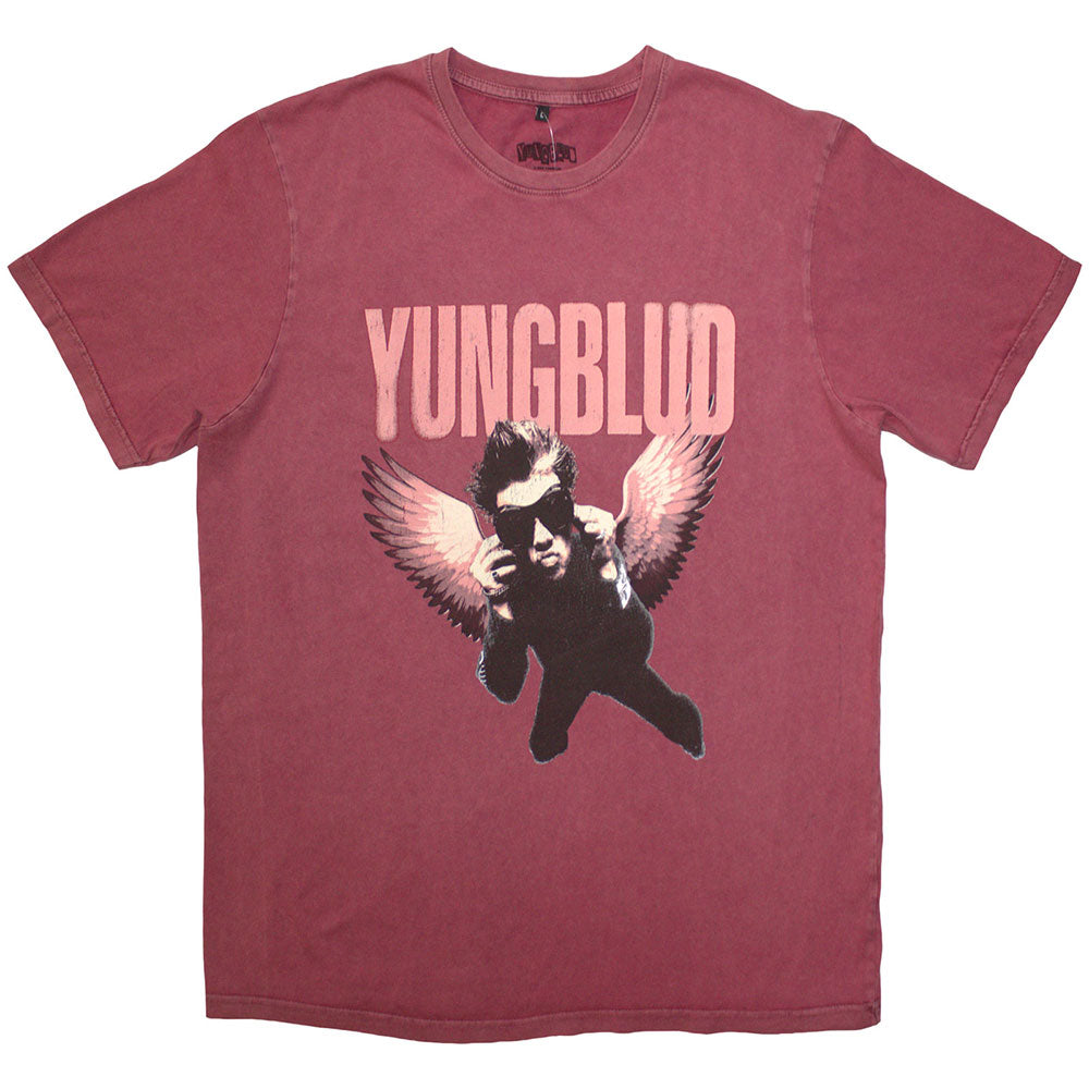 Black unisex t-shirt with “Wings” design, size XX-Large.