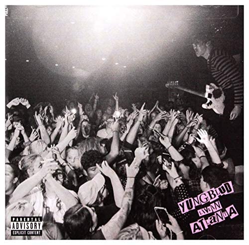 CD cover with a crowd scene, artist YUNGBLUD, and parental advisory label.